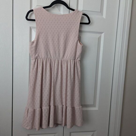 As U Wish Blush Pink Eyelet Dress | Juniors Medium | Party Casual - Picture 5 of 5